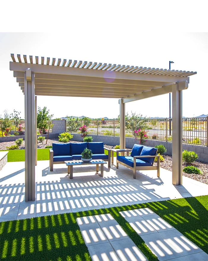 pergola installation project in San Diego CA